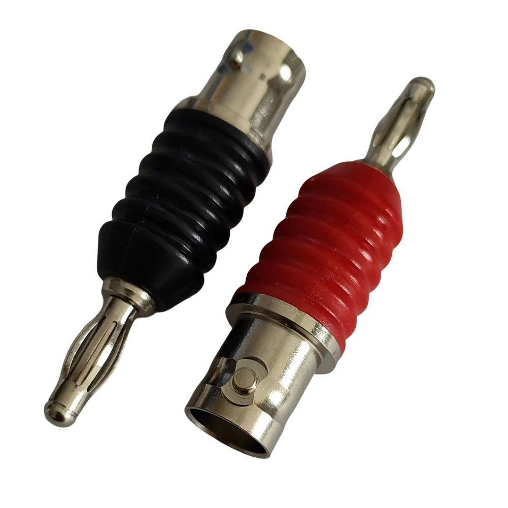BNC Female To Dual 4mm Banana Binding Post Metal Plastic Black Red For Oscilloscope For Power Supply Signal Generator T