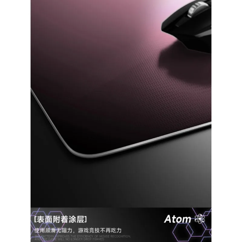Mouse Pad de vidro fotovoltaico ATOM: superfície temperada rígida personalizada para FPS E-Sports