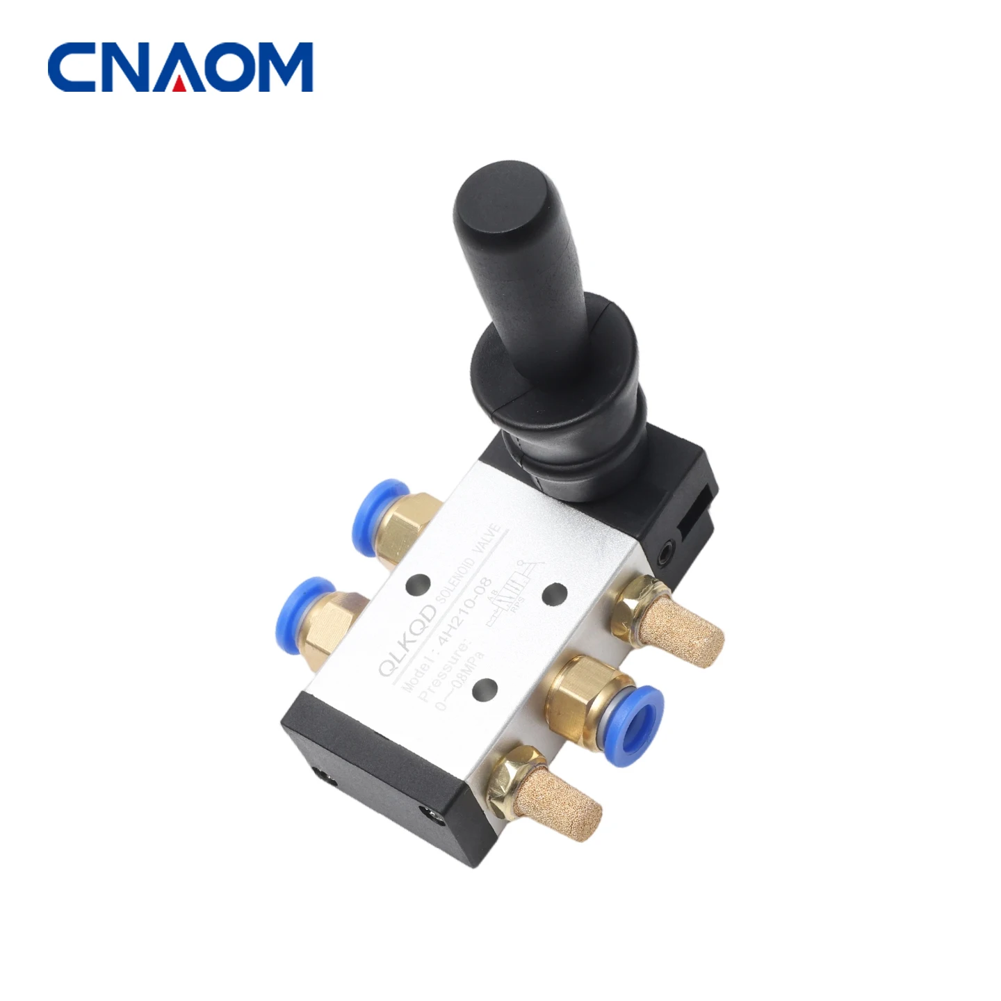 4H210-08 5/2 Way Hand Lever Operated Control Pneumatic Manual Valve With Muffler and Quick Fitting Select
