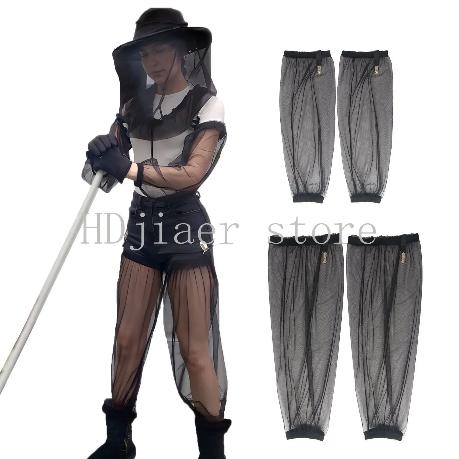 

Summer Outdoor Mosquito Repellent Set - with Arm Sleeves & Leg Sleeves for Camping, Sports, Gardening, Fishing