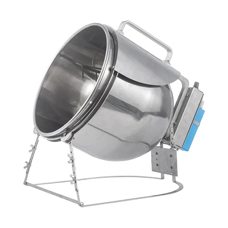 Intelligent Multi-Function Low-Fumes Wok 7 Liters 304 Stainless Steel Commercial Automatic Cooking Machine Roller Type