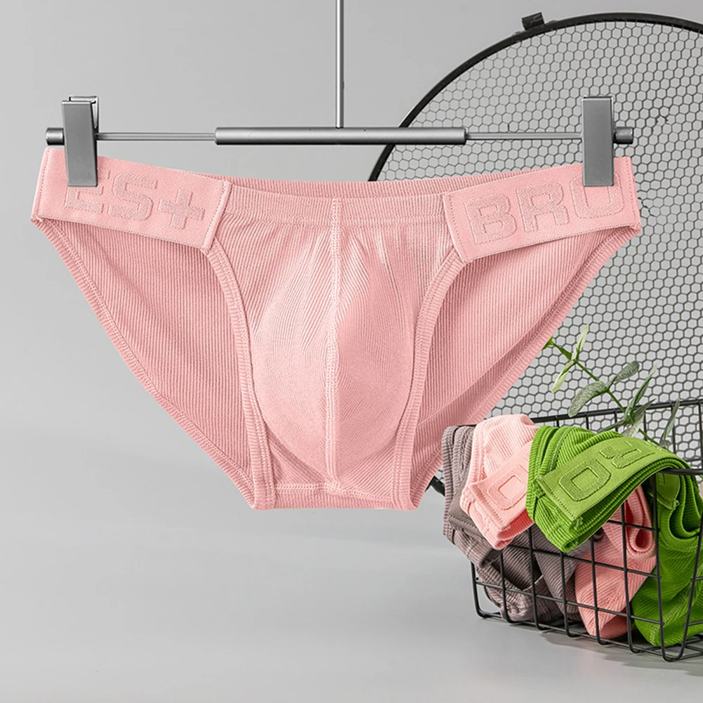 

Hot New Stylish Comfy Fashion Men Underwear Brief Skin-friendly Soft Solid Color Breathable Lingerie Underwear