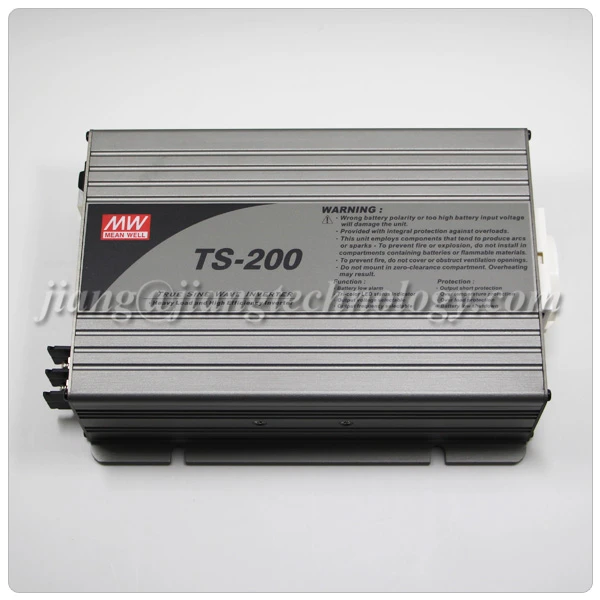 Meanwell-inversor de potencia de DC-AC de onda sinusoidal verdadera, serie TS-400-224B TS-400, 400W, 20a, 24V, CC a CA