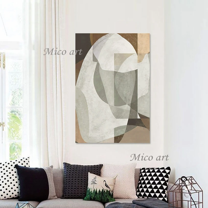 

Abstract Geometry Shape Texture Design Canvas Wall Art, Painting Canvas for Picture, Handmade Artwork, Modern Home Decor