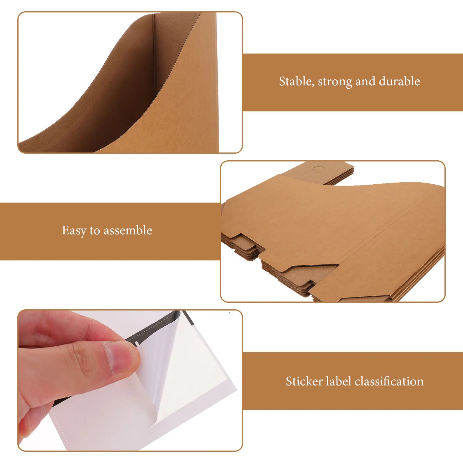 

5Pcs File Document Organizer Rack Desktop Storage Office Bookshelf File Holder Desktop Document Organizer Rack