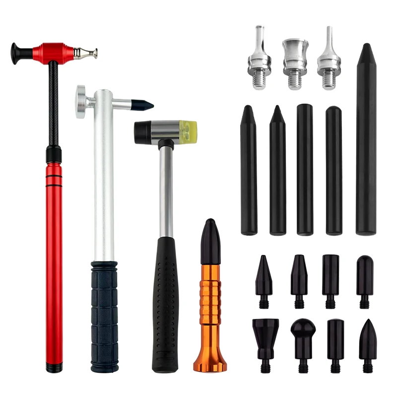 Car Dent Repair Hammer Adjustable Length Hammer No Trace Shaping Body Sheet Metal Dent Repair Striking Hammer Leveling Tool