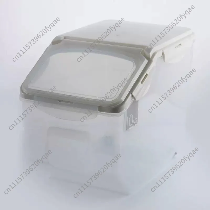 Sealed Plastic Rice Storage Bucket Moisture Insect Proof Flour Container Kitchen Household