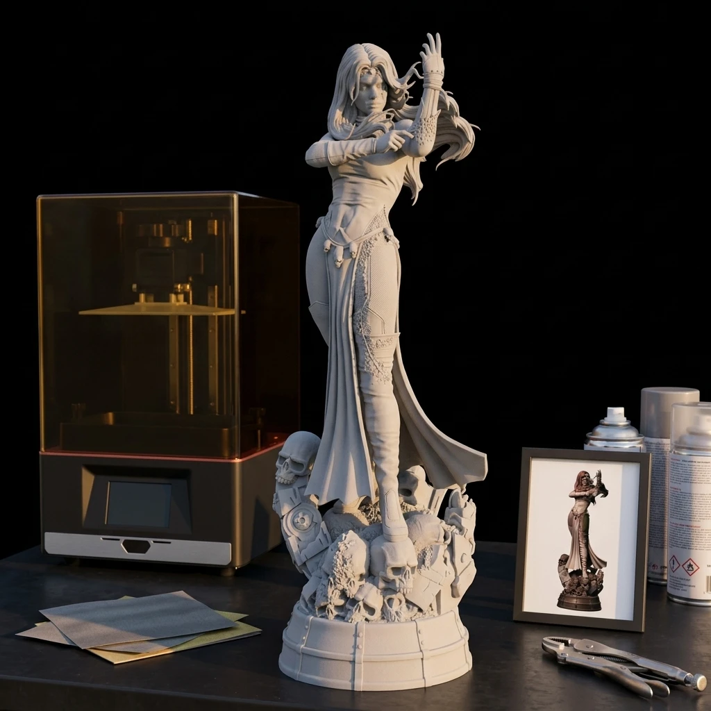 1/18 1/12 Raven Unpainted Unassembled 3D Printing Model Garage Kits (Requires Painting and Assembly)