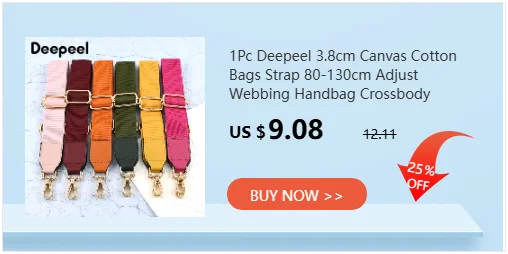 2Pcs Deepeel 30/40/60cm PU Leather Bag Handles with Metal Clasps Handbag Purse Replacement Strap DIY Bags Accessories