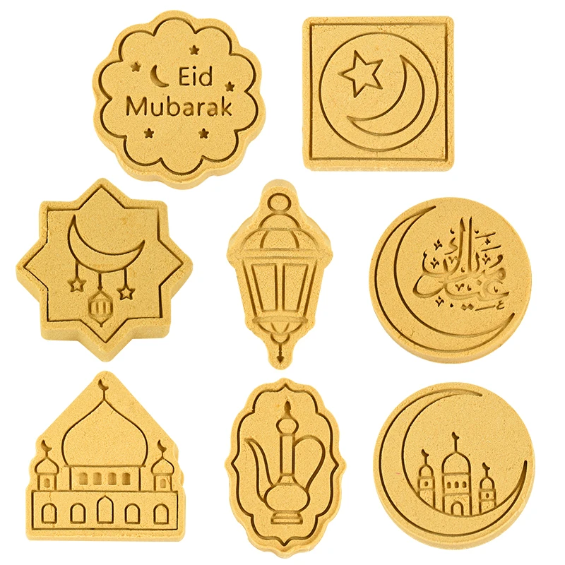 Eid Mubarak Biscuuit Mold Moon Star Cookie Cutter DIY Cake Baking Tools Islamic Muslim Ramadan Kareem Party Home Decor Supplies