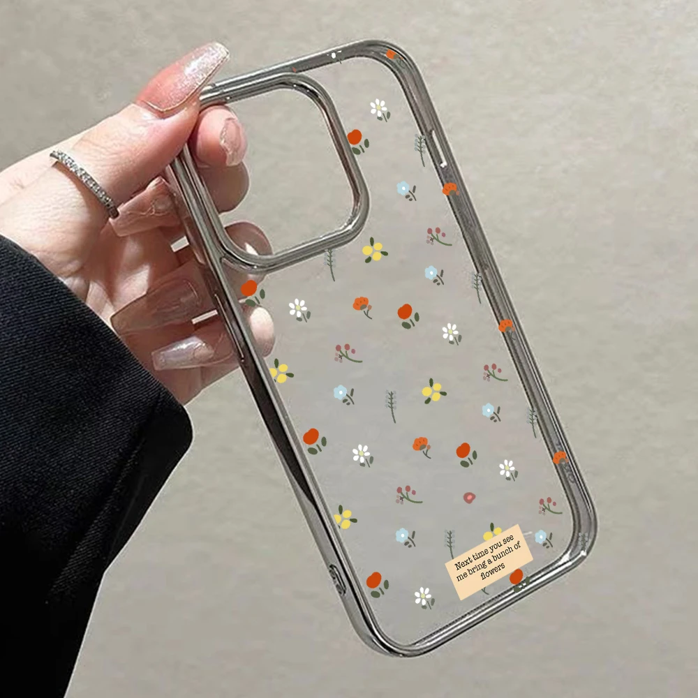 Tulpenblumen-Design Luxus-Handyhülle für iPhone 16 17 15 14 13 12 11 Pro Max Plus 15 XR XS Hüllen Transparent Stoßfest Coque – Detail 8