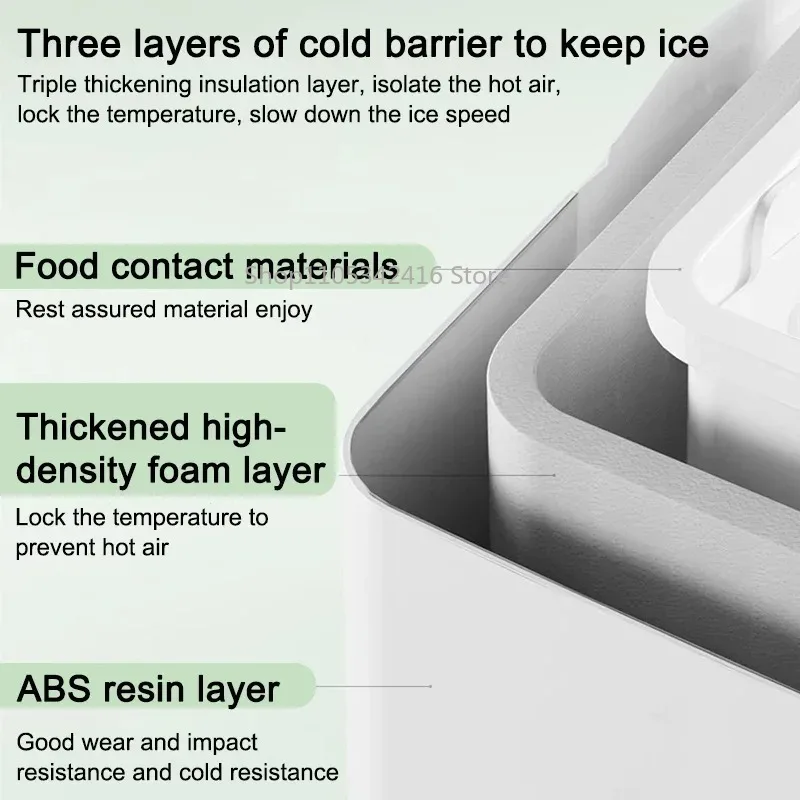 Portable Countertop Electric Ice Maker Automatic Bullet Ice Machine Mini Household Hotel Instant Ice Maker