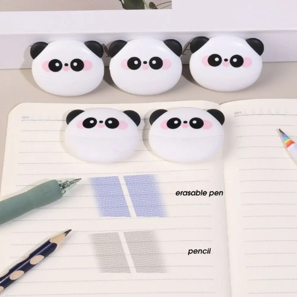 Kawaii Cartoon Pattern Panda Rubber Traceless Kid Stationery Pencil Eraser Two-headed School Office Supplies Heat Eraser