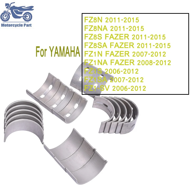 18pcs/set Motorcycle Parts For YAMAHA FZ8N FZ8S FZ8SA FZ8NA FZ1S FZ1N FZ1-SV FZ1SA Connecting Rod & Crankshaft Tile Main Bearing