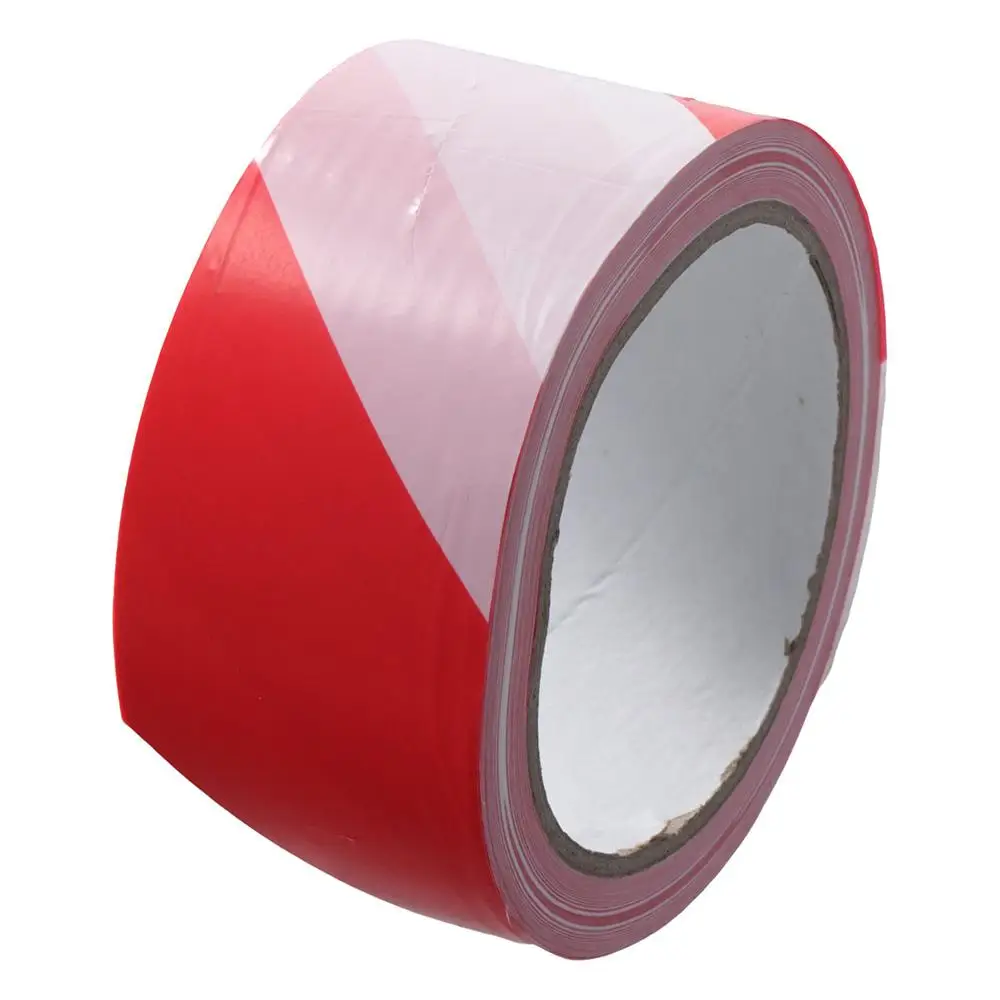 Visibility for Outdoor Construction Barrier Tape Non-Adhesive Red White Barricade Tape Caution Tape Safety Warning Tape