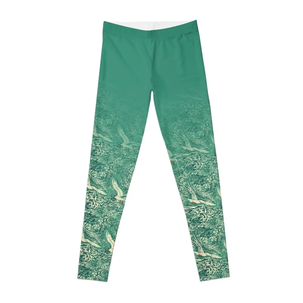 

Teal Sea Gulls Leggings push up legging gym clothing sportswear for gym for fitness Womens Leggings