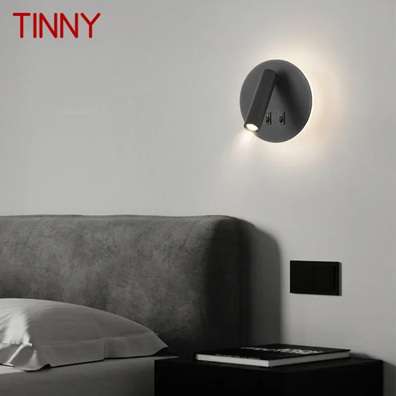 TINNY Contemporary Wall Lamp Indoor Living Room Bedroom Bedside Lamp Nordic Art Hotel Corridor Hallway  Wall Lamp