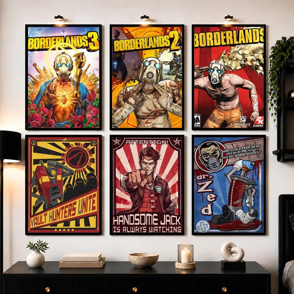 B-Borderlands Vending Machine Poster High-Quality Canvas Print Stylish Wall Mural For Bedroom Living Room Decoration Artwork