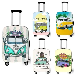 Cute Car Go Travel Camping Print Luggage Covers Elastic Trolley Case Protective Cover Anti-dust Suitcase Cover for 18-32 Inch