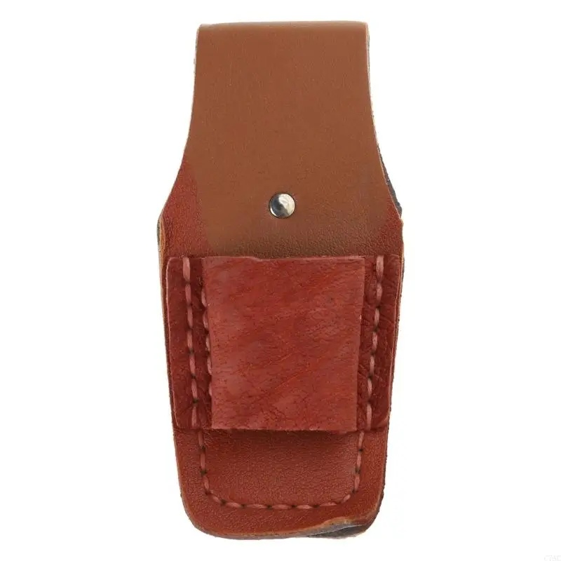 Holster per corrieri per utensili in pelle resistente per idraulici e spaziosi interni C7AC