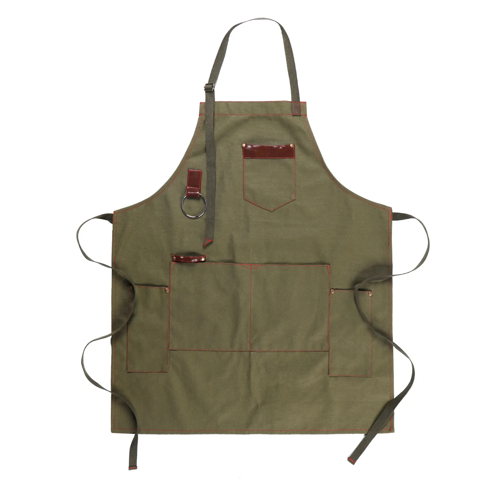 Professional Chef Apron Thickened Canvas Wear-Resistant Work Clothes Gardening Coffee Shop Apron Customized LOGO