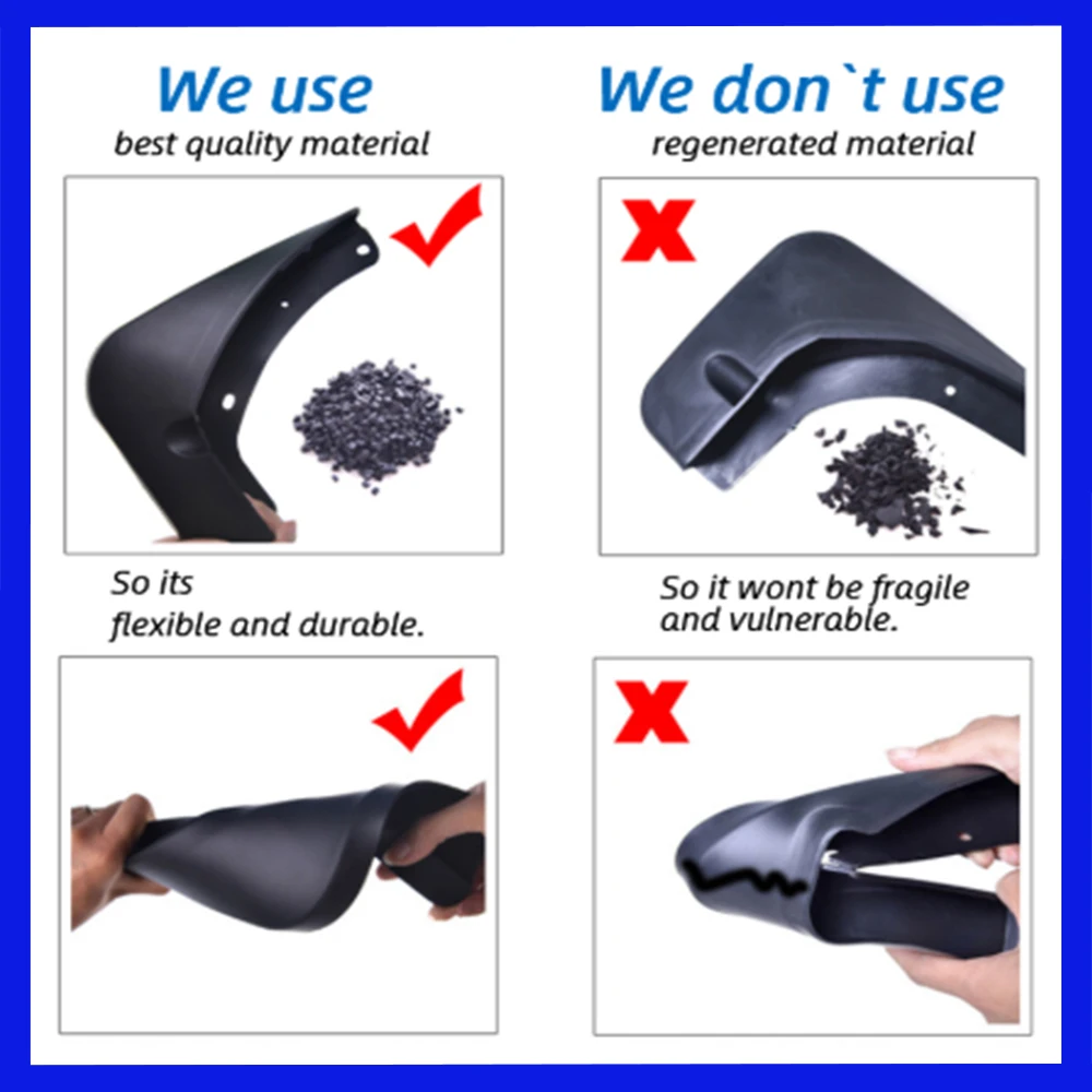 Mudguards for Toyota RAV4 RAV 4 XA40 40 2013~2018 2014 2015 2016 2017  Car Accessories Mudflap Fender Auto Replacement Parts