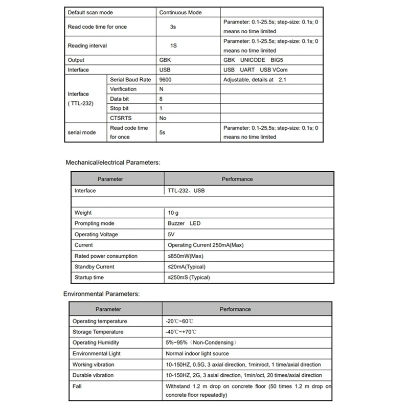 GM875 1D 2D Scanner Module Embedded QR Code Recognition Module Barcode Device Terminal Scanning Engine