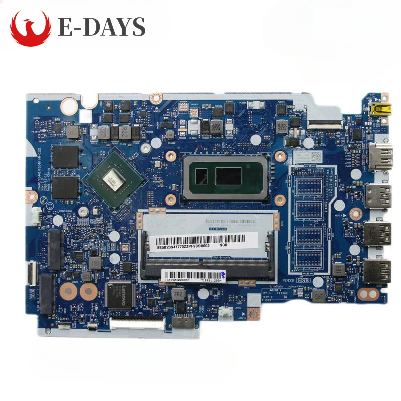 Imagem -01 - Laptop Motherboard para Lenovo Ideapad S14514iwl Nm-c121 Mainboard I38145u Dis Mx110 0g Ram Ddr4 100 Testado ok laptop motherboard para lenovo ideapad s14514iwl nm c121 mainboard i38145u dis mx110 0g ram ddr4 100 testado ok 01