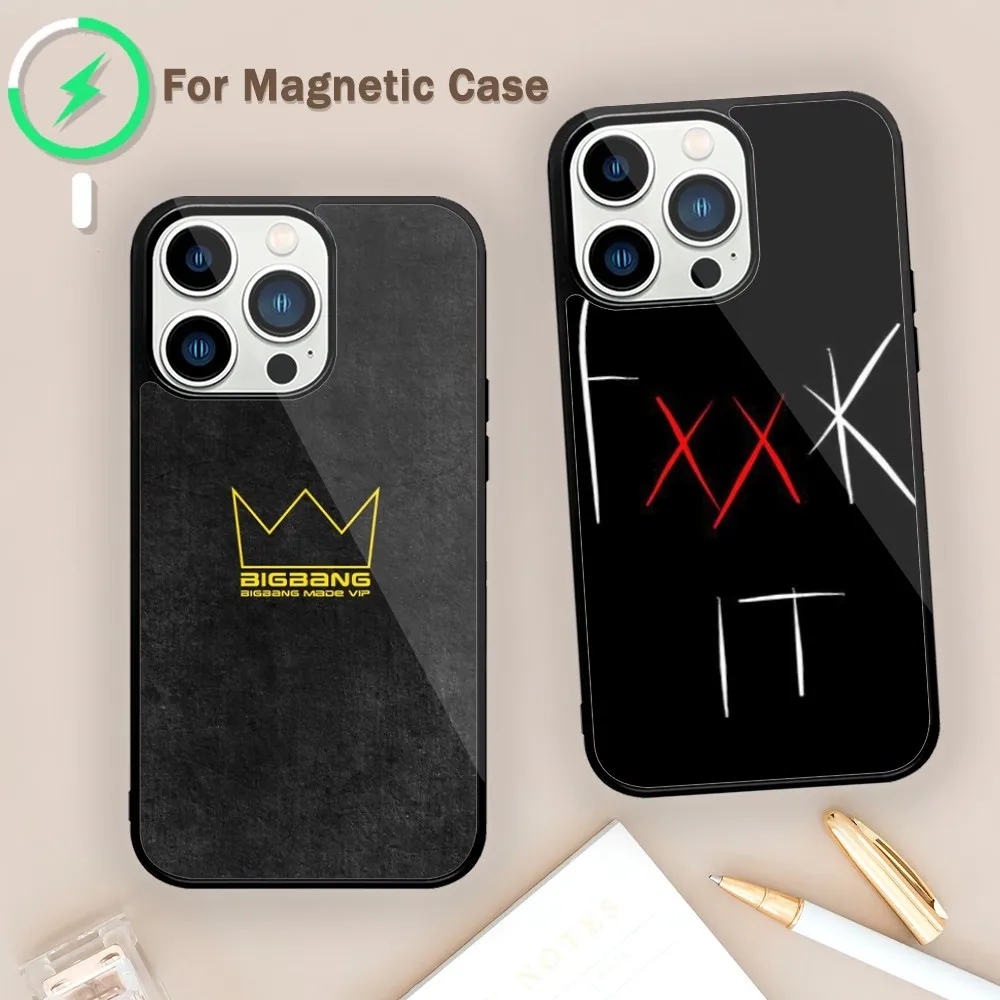 Kpop BigBang Phone Case For Magnetic Attraction iPhone 11 12 13 14 15 Mini Pro XS Max X S Plus XR Shell