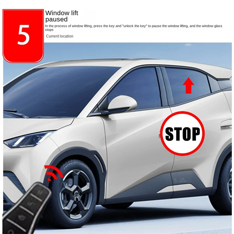 منظم نافذة أوتوماتيكي عملي obd التوصيل أقرب وحدة رفع نافذة السيارات ل BYD دولفين 2023-2024 1 قطعة #2