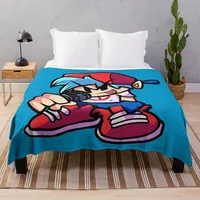 BoyFriend FNF Detailed Version Throw Blanket Softest Soft Bed Blankets