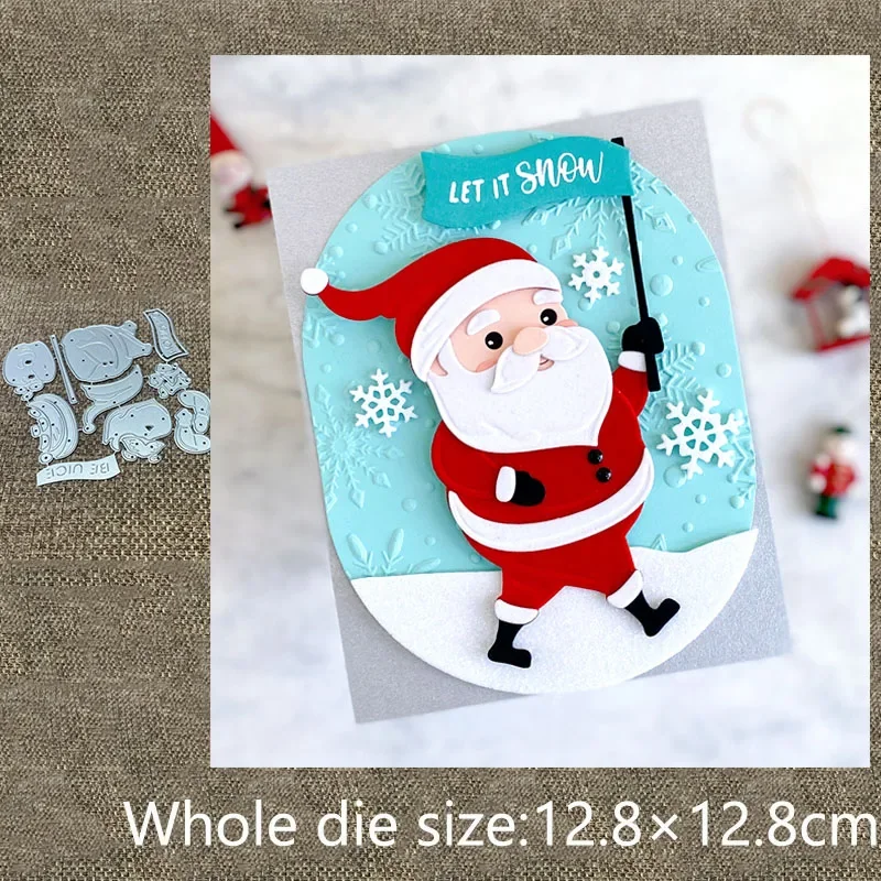 

New Design Craft Metal stencil mold Cutting Die Christmas Santa Claus scrapbook die cut Album Paper Card Craft Embossing