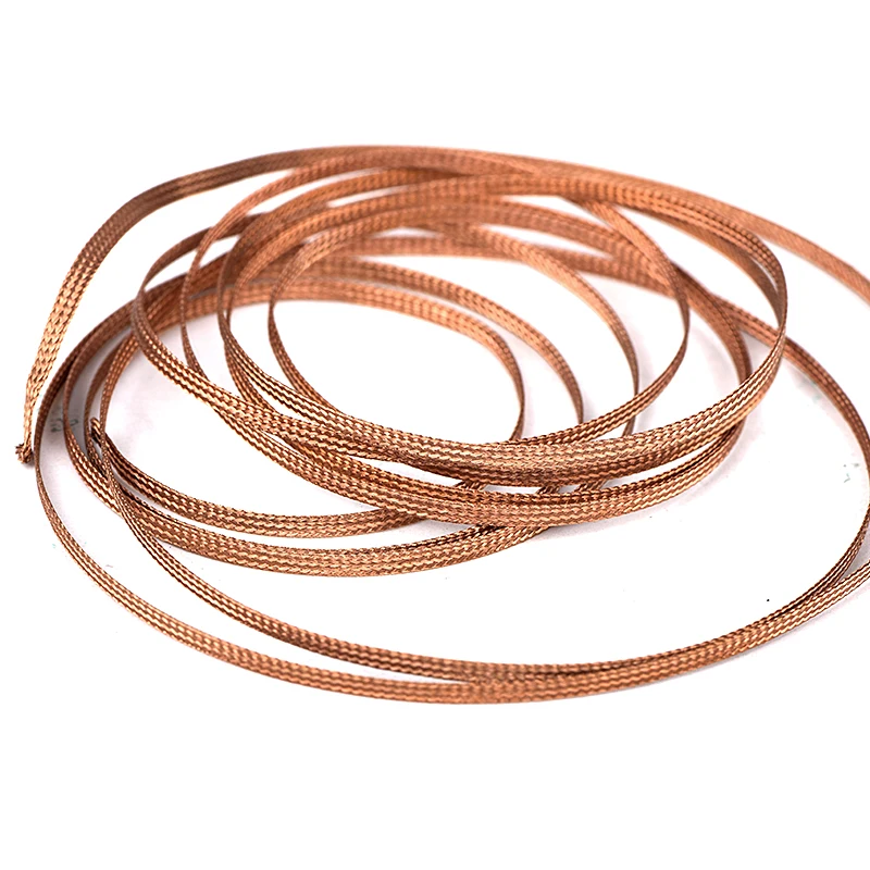 JCD Kawat Sumbu Solder 2.0MM Lebar 1.5 Meter Panjang Kepang Pematrian Alat Kerja Perbaikan Solder Las Fluks Kabel Kabel Timah Timah