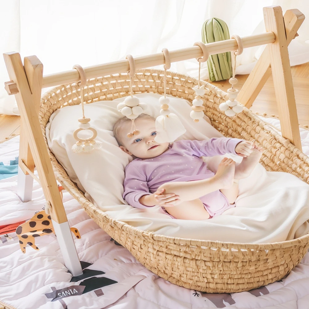 Wooden Workout Rack Toys Play  - огляд і ціна Baby Nursery Shelves