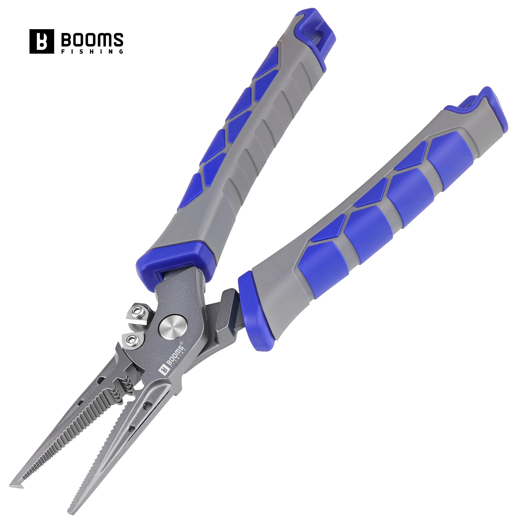 

Booms Fishing XW15 Carbon Steel Fishing Pliers Stainless Steel Braid Line Cutters Hook Remover Saltwater Fishing Gear Tools