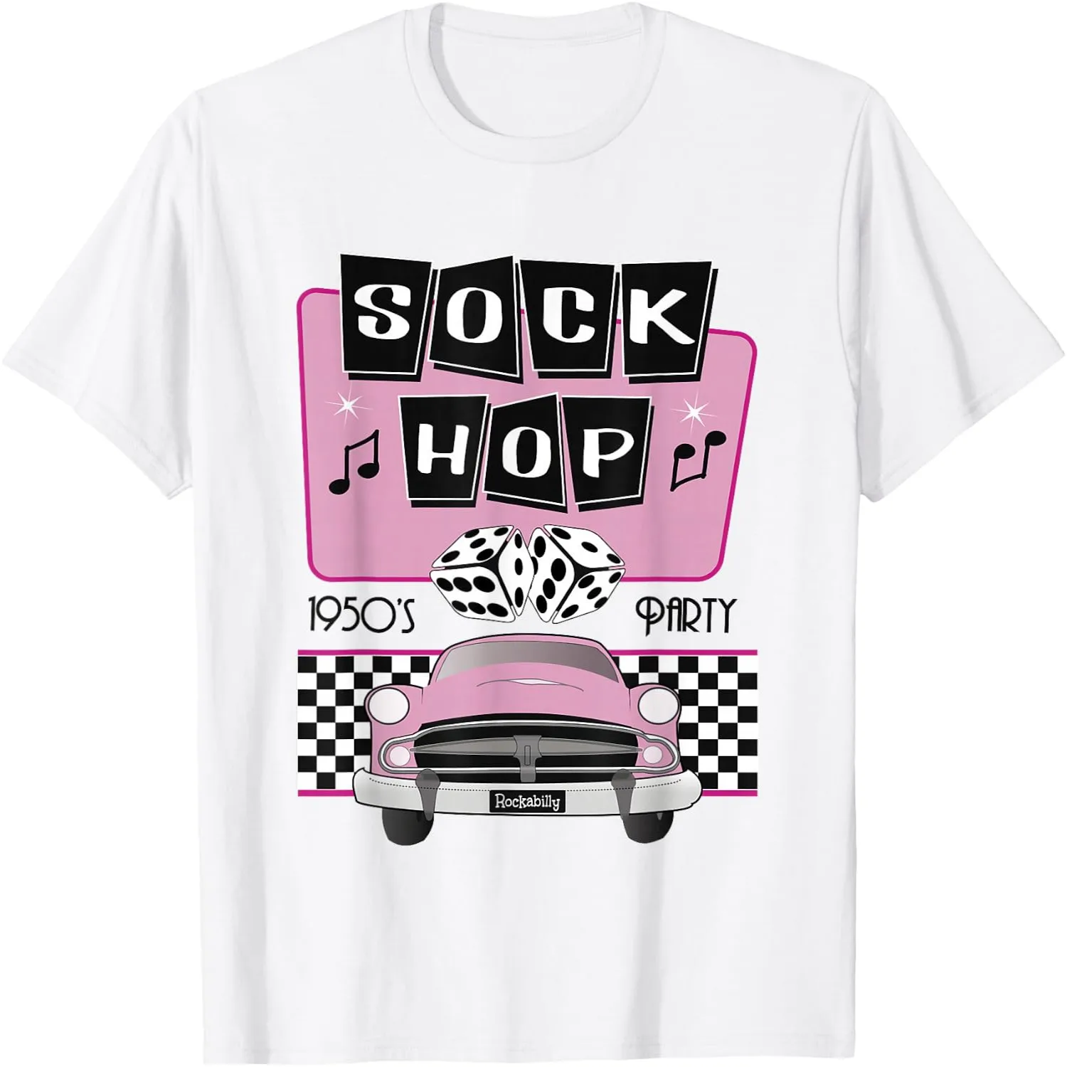 50s Sock Hop Dance Retro 1950s Party Doo Wop Rockabilly Tee T-Shirt Short sleeve shirt, Retro tee