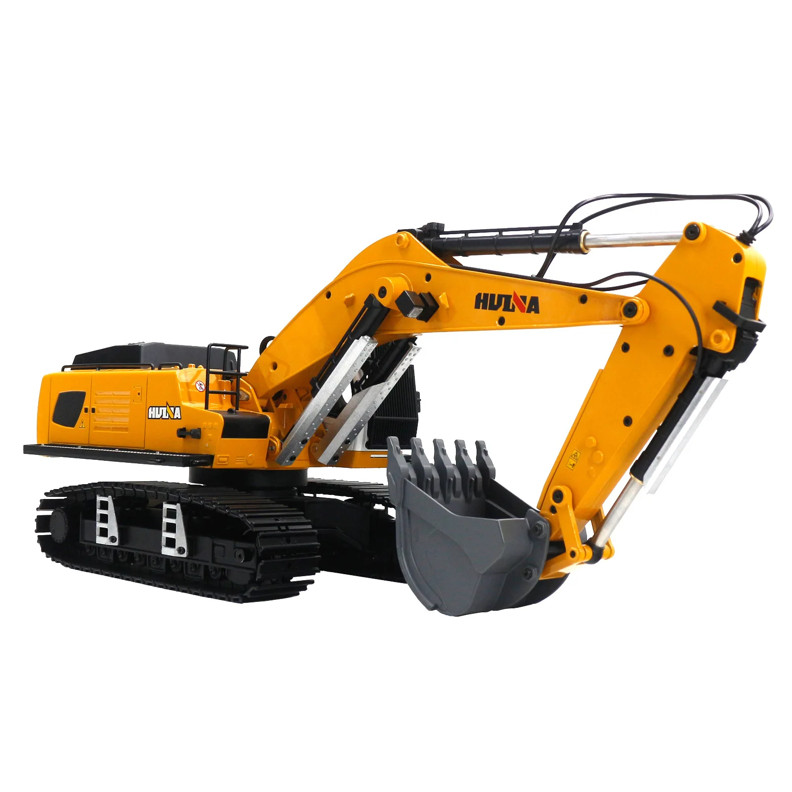 New Huina 1599 RC Excavator Model 24 Ch All Alloy Engineering Vehicle Remote Control Electric 1:14 Remote Control Track Car Gift