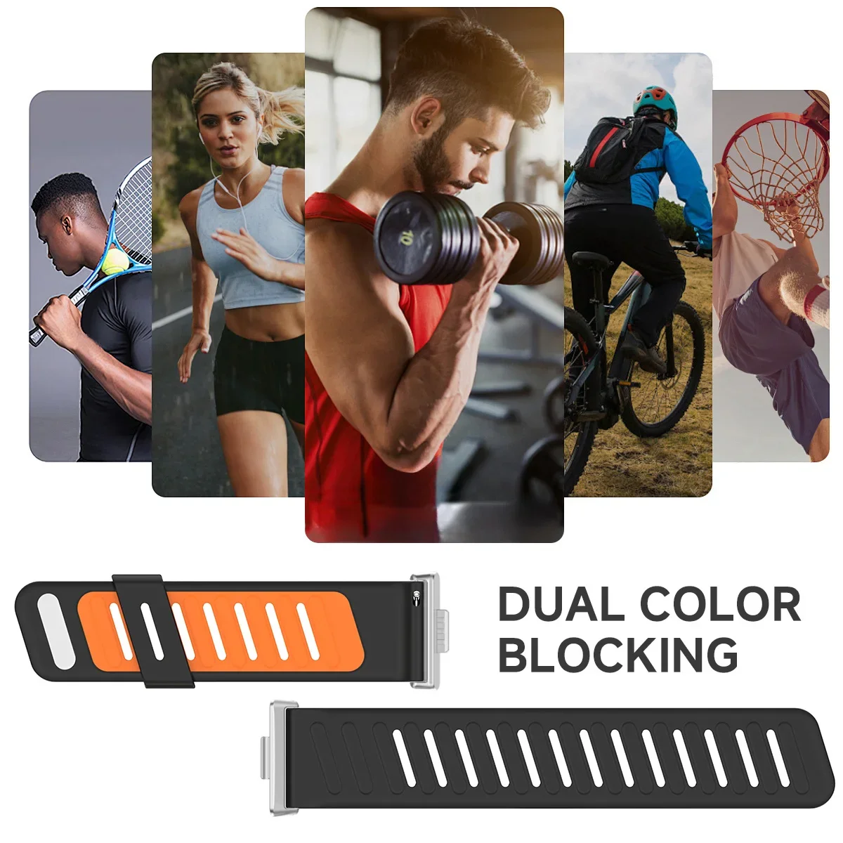 Cinturino magnetico per Huawei watch fit 4 3 cinturino in silicone bicolore per cinturino Huawei Fit 4pro braccialetto sportivo traspirante compatibile