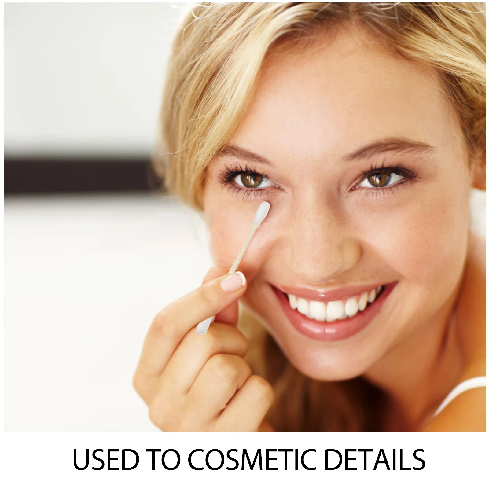 100Pcs Multifunctional Cotton Swabs Bamboo Stick Dual Ended Precision Tips for Makeup Removal Ear Cleaning Electronics Jewelry