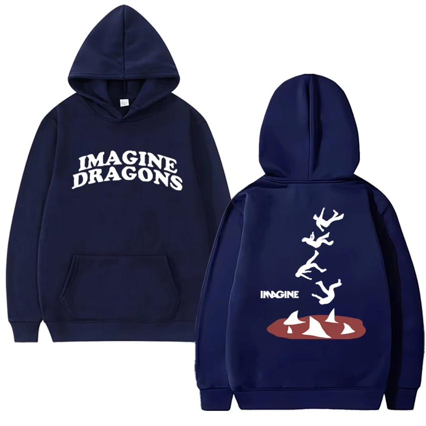 2025 Rock band Imagine Dragons Popular Hoodies Men women vintage hip hop streetwear Sweatshirt Unisex Fleece harajuku pullovers