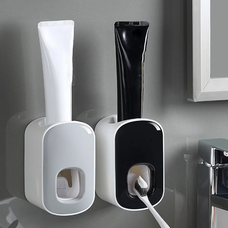 Waterproof Toothpaste Squeezer Automatic Toothpaste Dispenser Wall Mount Bathroom Bathroom Accessories Toothbrush Holder