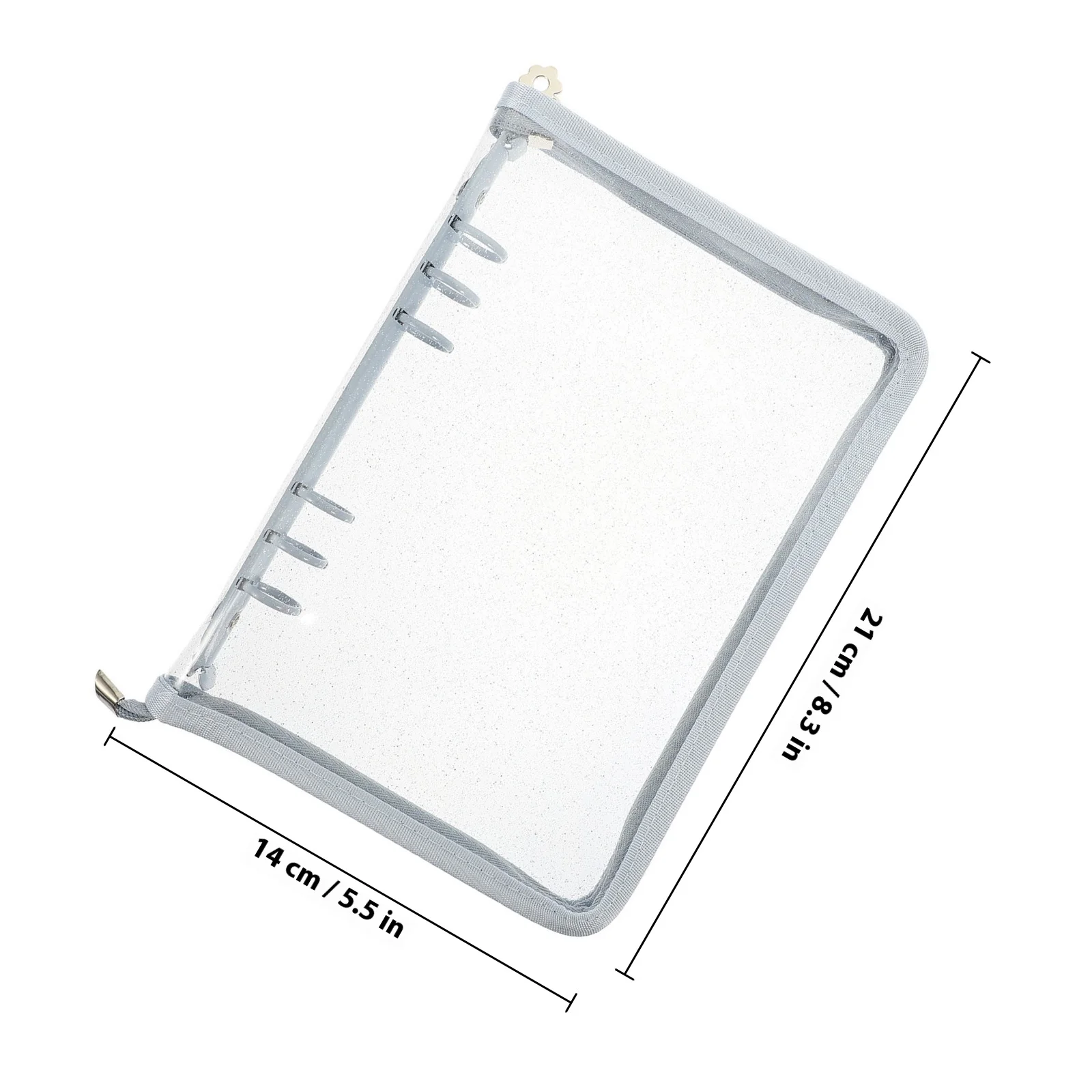 غطاء الموثق فضفاضة ورقة 6-خواتم سستة الموثق غلاف دفتر مذكرات غلاف الكتاب البلاستيكية مكتب التموين المنظم سستة سجل القصاصات قذيفة