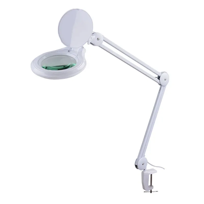 1,200 lumens super beauty salon light strip clip, dimmable, 5 diopters, 5 inch diameter lens (black)