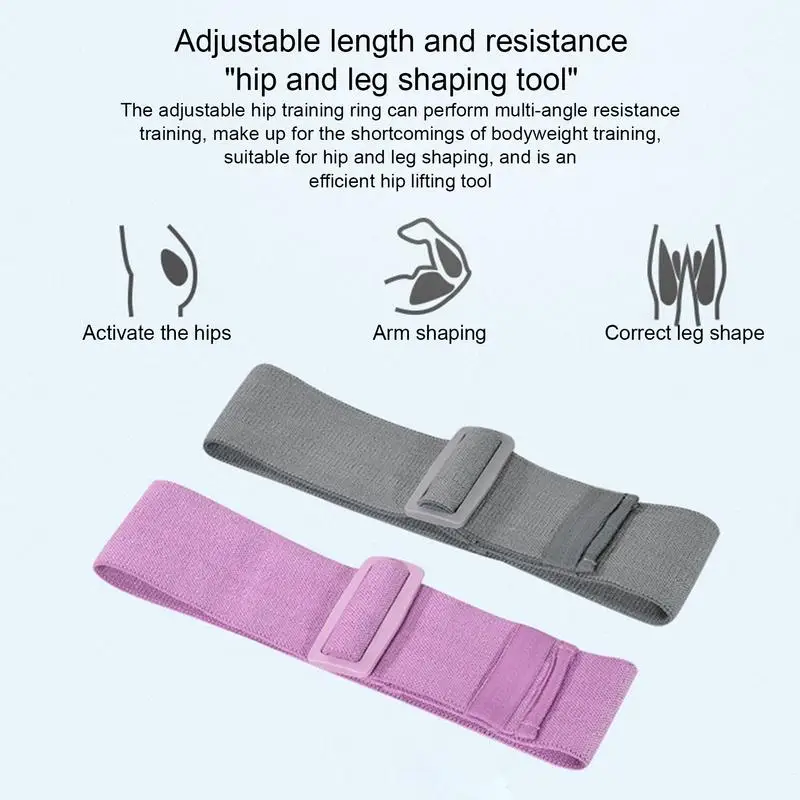 Exercise Loop Bands Long Workout Bands Portable Stretch Elastic Band Hip Elastic Bands Resistance Exercise Rope Adjustable Gym