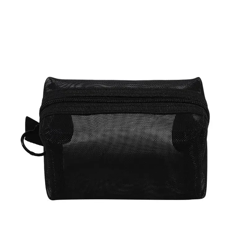 Mini-Kosmetiktaschen aus transparentem Nylon-Netzstoff, niedliche kleine Lippenstift-Make-up-Taschen für Damen, Beutel, Organizer für Datenkabel, Schlüssel und Kopfhörer – Detail 5