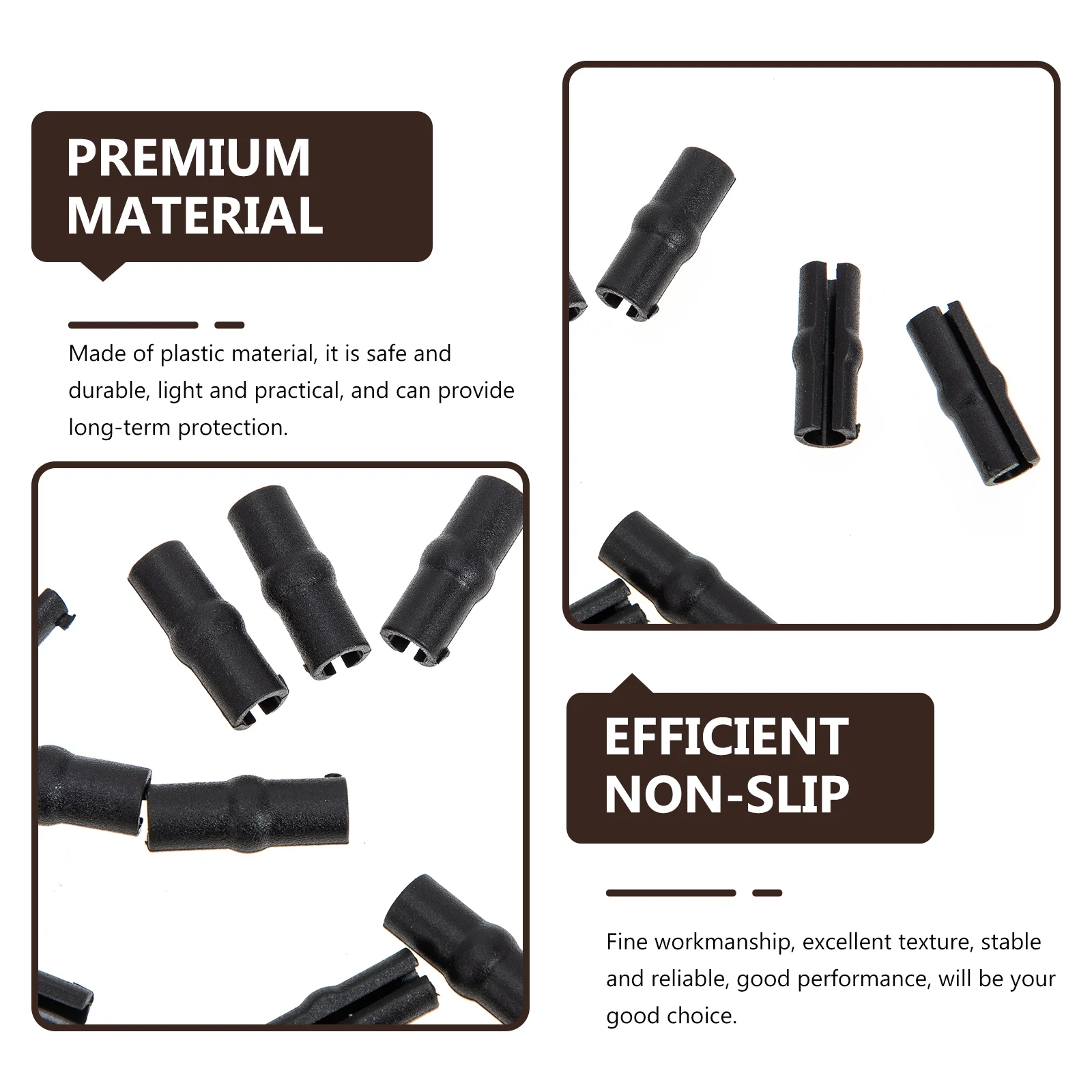 

100 Pcs Non-slip Mat Wire Anti-friction Protective Shell Cable Iron Anti-skid Protector Caps Plastic Open