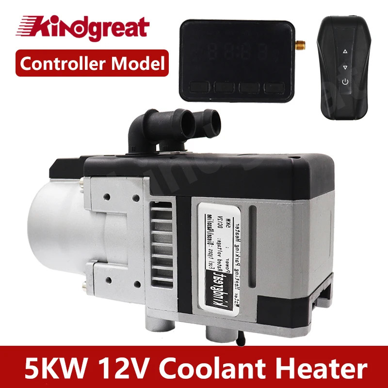 

5kw 12v LCD Controller Diesel/Gasoline Coolant Heater With Remote Function For RV Car Motorhome Boat Caravan Similar Eberspacher