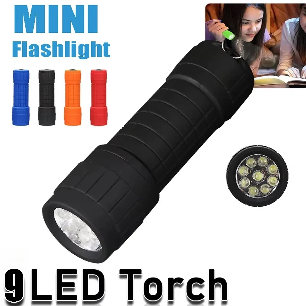 Portable LED Mini Children's Flashlight Super Bright Using 3 Batteries Keychain Lantern Pocket Outdoor Waterproof Camping Torch
