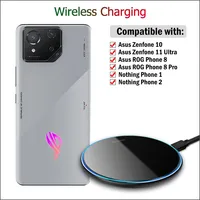 15W Fast Wireless Charger for Asus Zenfone 10/11 Ultra/ROG Phone 8/8 Pro/Nothing Phone 1 2 Wireless Charging Pad