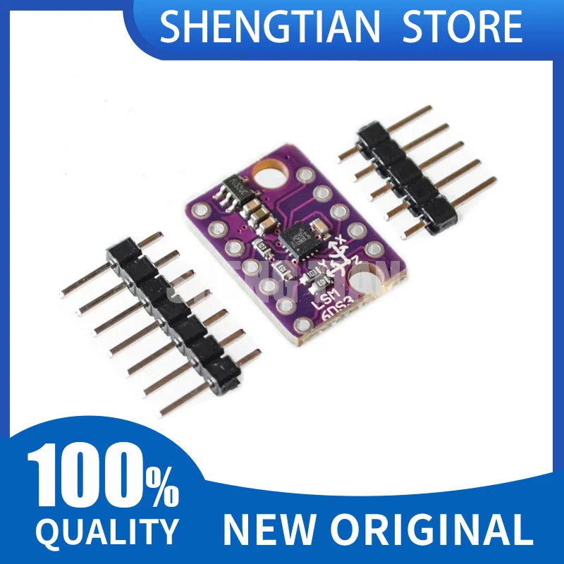 GY-LSM6DS3 Accelerometer Gyro Embedded Digital Temperature Sensor Board SPI IIC I2C Interface Breakout Module LSM6DS3